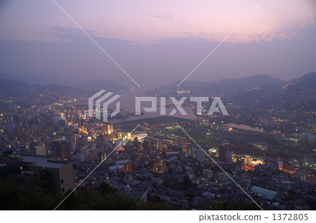 長崎的晚上風景 長崎的晚上風景 1372805