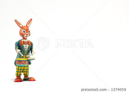 A rabbit striking a drum 1374059