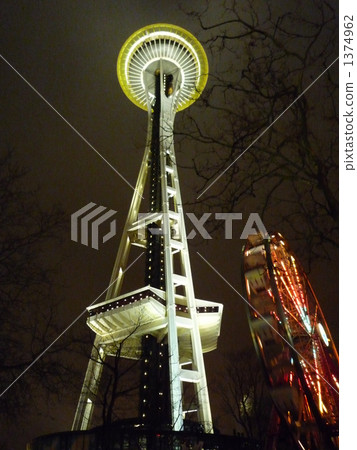 太空針點亮 1374962