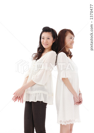 Embracing sisters and friends image 1378477