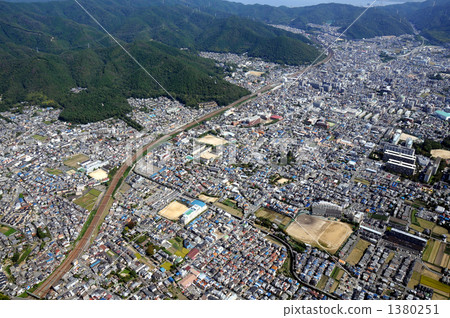 Aerial view of Yamashina city 1380251