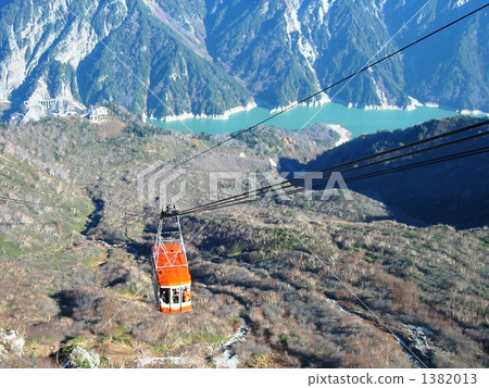 索道立山高山路線的最佳景觀 索道立山高山路線的最佳景觀 1382013