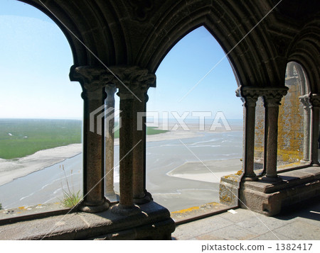 Mont Saint Michel, a view from the roof garden 1382417