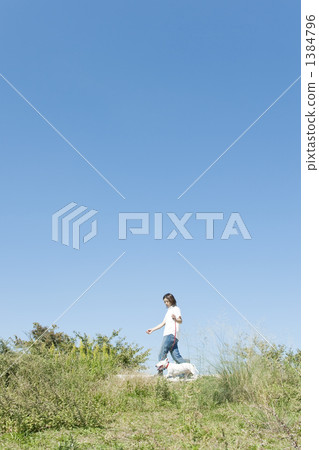 走與狗的一個少婦 1384796