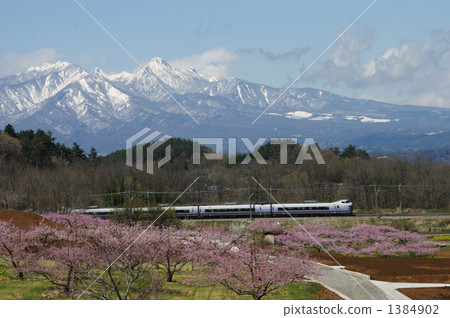 JR Chuo Line express train running in Momohata 2 JR Chuo Line express train running in Momohata 2 1384902