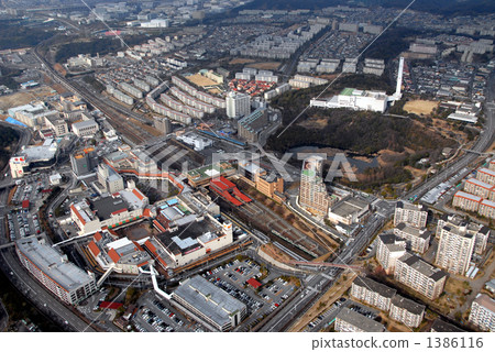Aerial view of Kobe, Meitani station 1386116