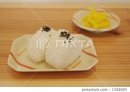 White rice ball pickle Simple 1388985