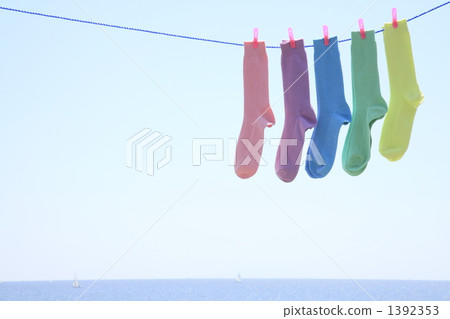 洗衣店 襪子 洗滌 1392353