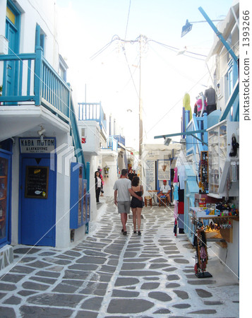 米克諾斯鎮的市中心區 1393266