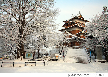 高島城堡在冬天 高島城堡在冬天 1393608