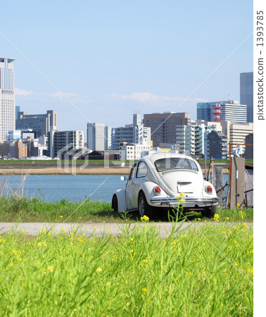 City, car and natural scenery 1393785