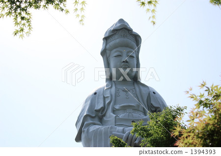 white-robed kannon, goddess of mercy, buddha mountain 1394393