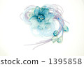 hair ornament, designing, indigo blue 1395858