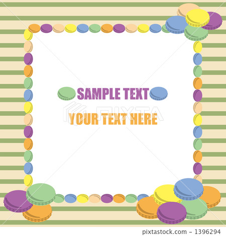 Macaron Frame - Stock Illustration [1396294] - PIXTA