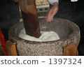 millstone, stone mortar, pounding mochi 1397324
