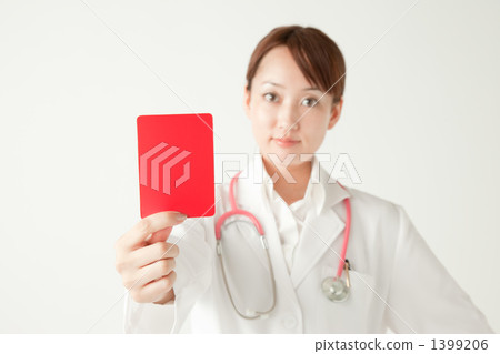 Female doctor Red card 1399206