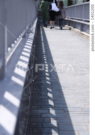At the footbridge of Omotesando 1401200