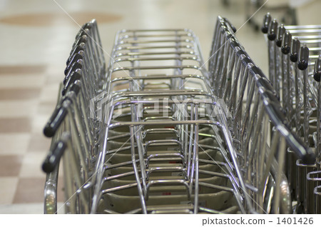 shopping cart, a lot, many 1401426