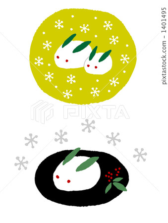 Snow rabbit snow pattern Snow rabbit snow pattern 1401495