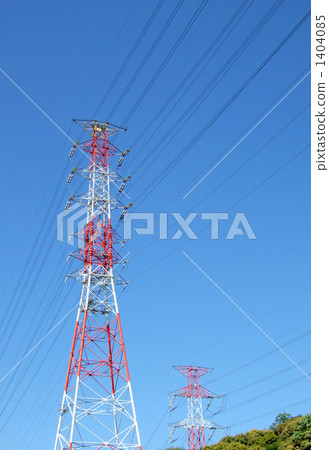 high-tension transmission line, high voltage electric line, pylon 1404085