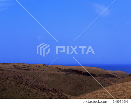 Erimo Cape:Sasa no Hill和Horizon Line Erimo Cape:Sasa no Hill和Horizon Line 1404964