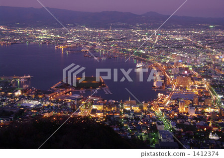 Night view from Mt. Hakodate 1412374