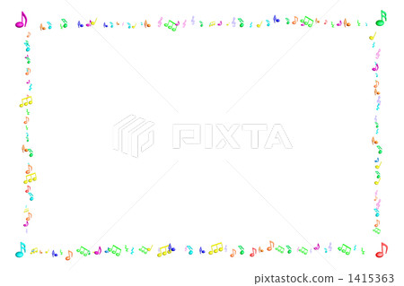 Frame, Musical Note, musical note - Stock Illustration 