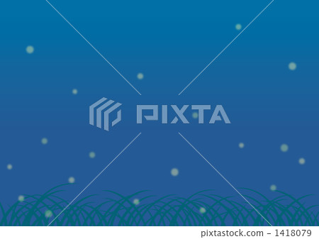 Night sky where the light of fireflies dances 1418079