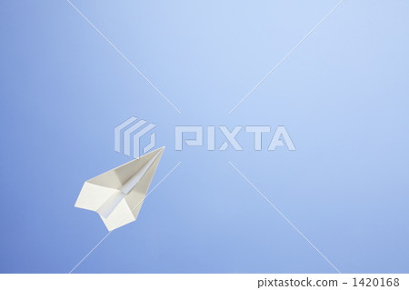 Rising paper airplane image 1420168