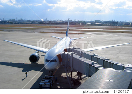 Boeing 777 parked 1420417