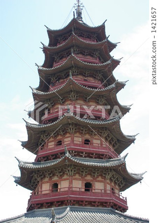 China's oldest tower Ruiko Tower in China Suzhou (rebuilding) 1421657
