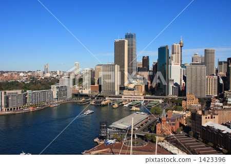 Circular Quay viewed from Sydney Harbour Bridge, Australia Circular Quay viewed from Sydney Harbour Bridge, Australia 1423396