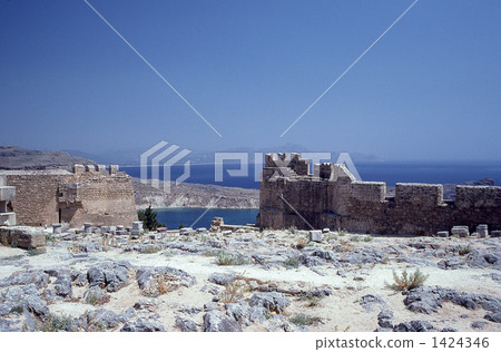 Aegean Sea seen from the top of the Acropolis 1424346