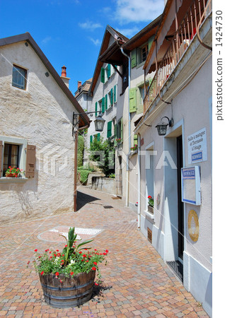 Swiss Leman lakeside village 1424730