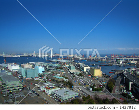 Yokohama Bay Bridge and Yokohama Port Yokohama Bay Bridge and Yokohama Port 1427912