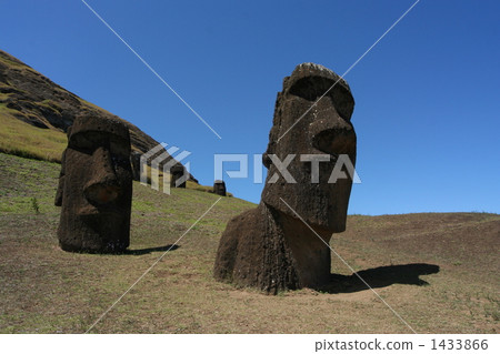 復活節島Rano Lalak Moai雕象 1433866
