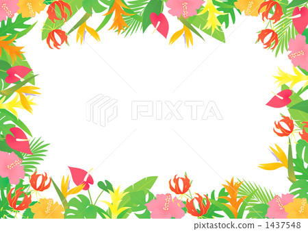 Tropical plant frame 1437548