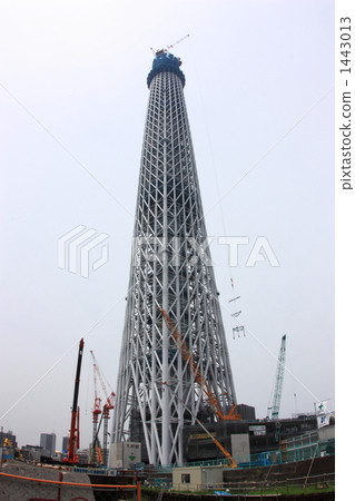 東京天空樹正在建設中 1443013