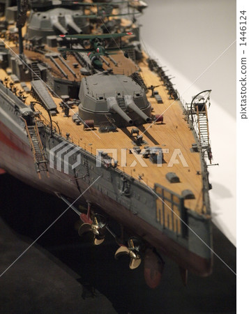 戰艦模型大砲機械大砲海軍模型軍艦 1446124