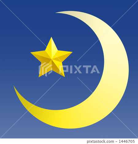 Crescent moon and stars Crescent moon and stars 1446705