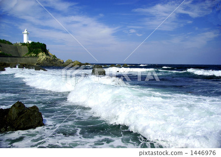 whitecaps, horizon 1446976