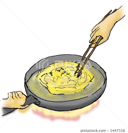 Make fried rice -2 Sauté eggs Make fried rice -2 Sauté eggs 1447316