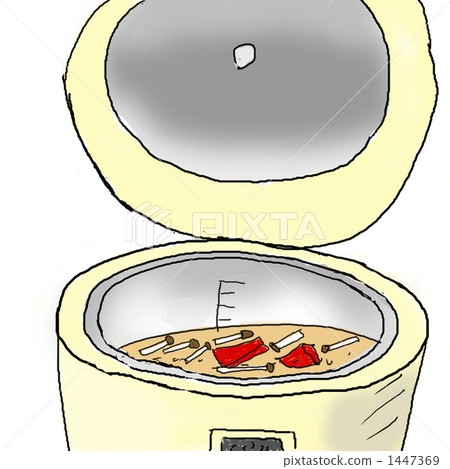 煮熟的米飯2煮熟的蔬菜 1447369