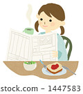A girl who eats breakfast 1447583