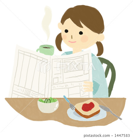 A girl who eats breakfast 1447583