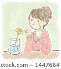 A girl who loves flowers 1447664