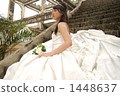 western clothes, garden wedding, female 1448637