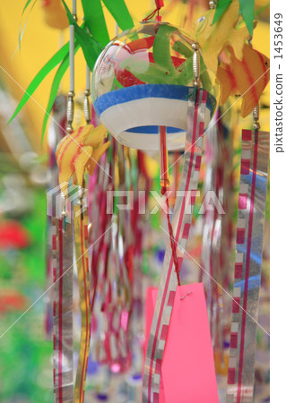 五顏六色的裝飾和江戶風鈴 五顏六色的裝飾和江戶風鈴 1453649