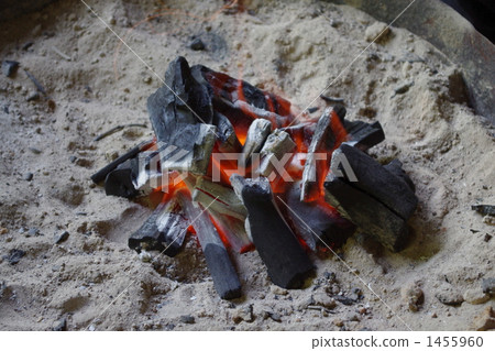 Fireworking in front of the barbecue Fireworking in front of the barbecue 1455960