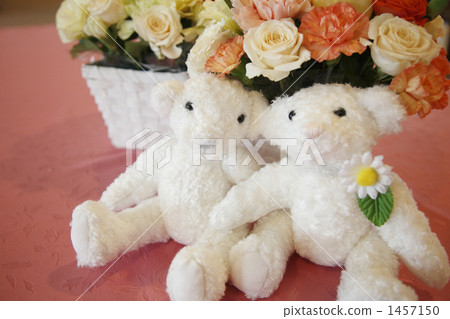 裝飾花 泰迪熊 婚禮 1457150
